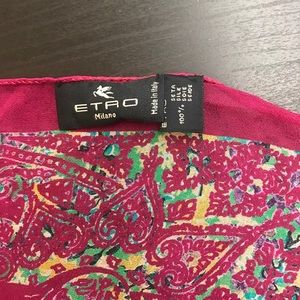 Etro 100% Silk Scarf